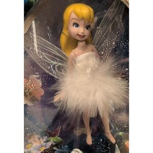 2008 Disney Fairies 10" Porcelain Doll Tinker‎ Bell Brass Key Arrival Tink